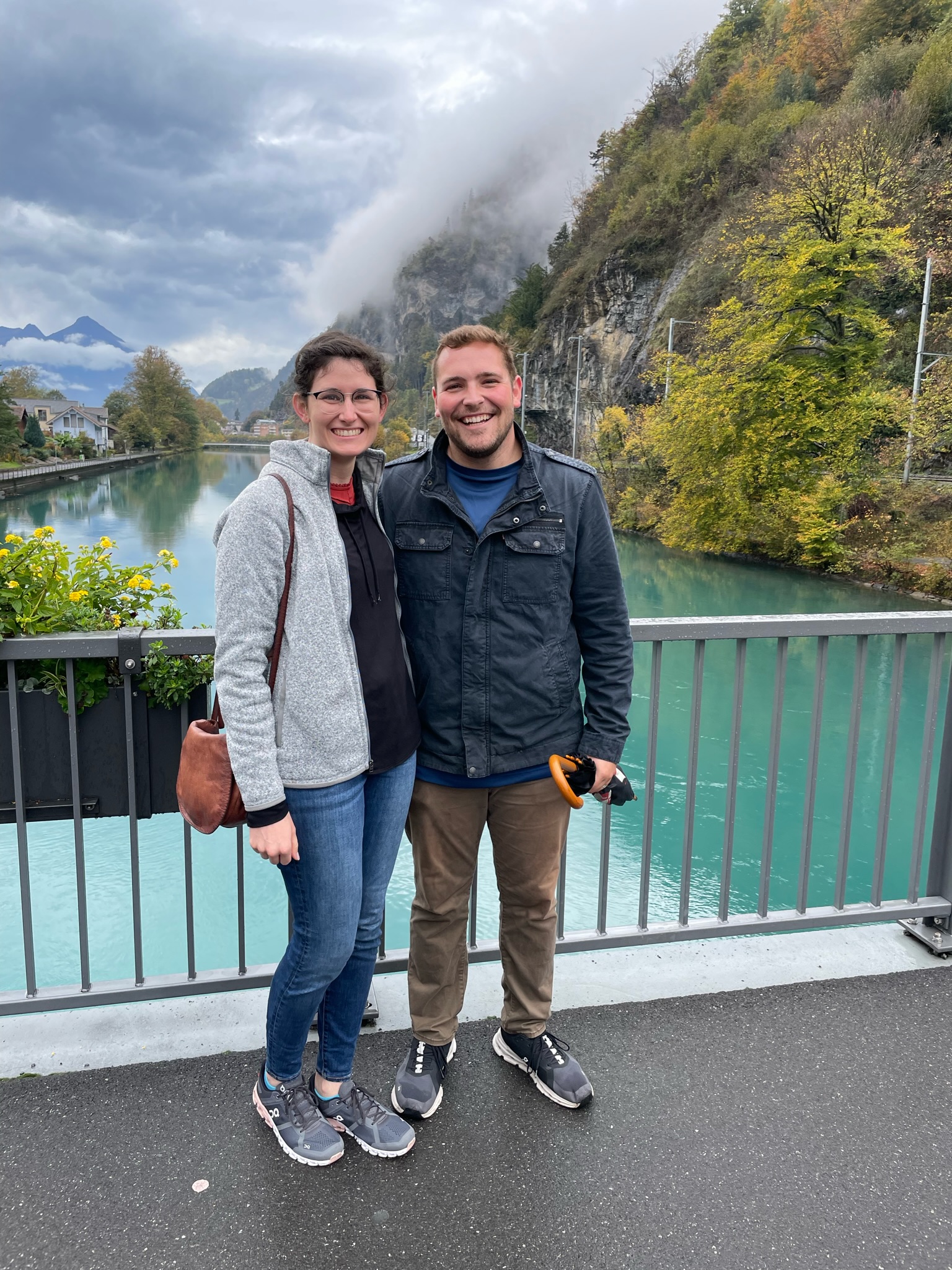 Brock and Morgan in Interlaken, Switzerland